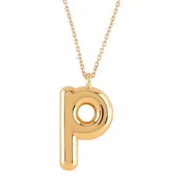 Marc Jacobs Bubbly Initial Pendant Necklace P Nwot 135$